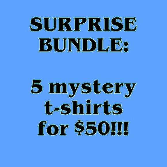 5 SURPRISE T-SHIRTS FOR $50 - Picture 1 of 1
